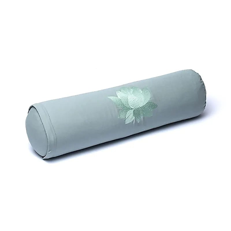 Στρογγυλό μαξιλάρι Bolster - Lotus Sage Green - Οργανικό βαμβάκι με γέμιση φαγόπυρο Διαστάσεις: 60 × 16 εκ  2300 γρ