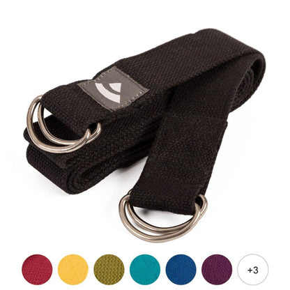 2 σε 1 - Yoga Ιμάντας & Ιμάντας Μεταφοράς για Στρώμα Yoga - βαμβάκι - ποικιλία χρωμάτων  200 x 3,8 cm