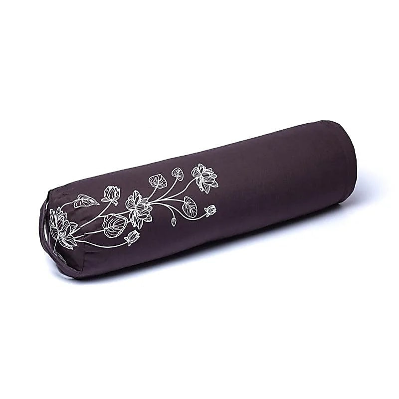 Στρογγυλό μαξιλάρι Bolster - Lotus Plant - Οργανικό βαμβάκι με γέμιση φαγόπυρο Διαστάσεις: 60 × 16 εκ  2300 γρ - mykarma.gr