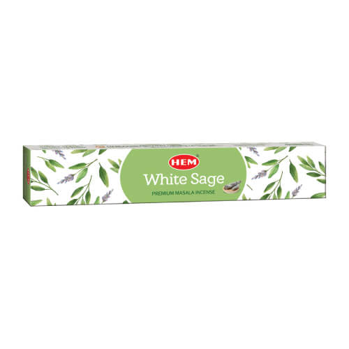 HEM Premium Masala Incense Sticks – Άρωμα White Sage (Λευκό Φασκόμηλο) – 15g