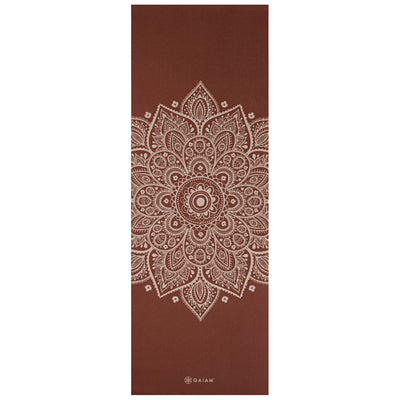 Gaiam Premium Στρώμα Yoga Rust Sundial Flower Διαστάσεις: Μήκος: 173 εκ Πλάτος: 61 εκ Πάχος: 5 mm - mykarma.gr