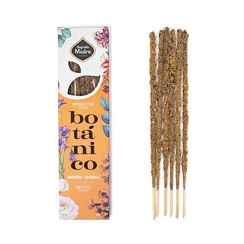 Αρωματικό Στικ - Sagrada Madre Botanical - Herbal Gardenia & Calendula (Γαρδένια & Καλέντουλα) Χρόνος καύσης ανά Στικ ±55 λεπτά Βάρος: ±20 gr - mykarma.gr