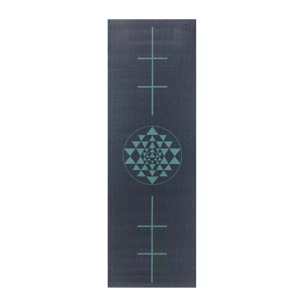 Bodhi στρώμα γιόγκα Leela με Yantra/Alignment - midnight blue  183 x 60 cm, 4.5 mm - mykarma.gr