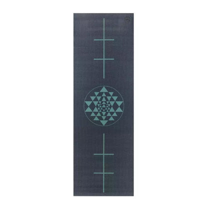 Bodhi στρώμα γιόγκα Leela με Yantra/Alignment - midnight blue  183 x 60 cm, 4.5 mm - mykarma.gr