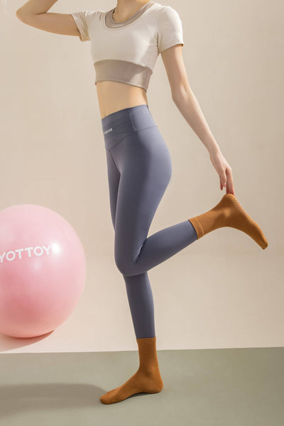 Αντιολισθητικές Κάλτσες - Non-Slip Socks Mid-Calf – Yoga & Pilates - ποικιλία χρωμάτων  No 36-41 - mykarma.gr