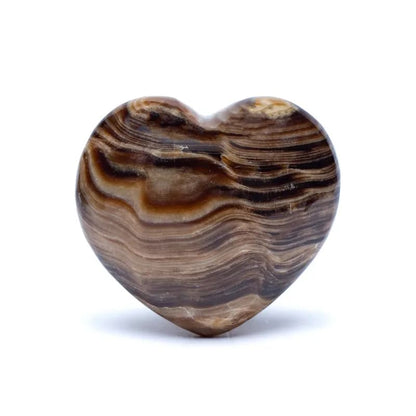 Πέτρα Ανησυχίας (Worry stone) - Καφέ Αραγωνίτης (Brown Aragonite) σε σχήμα Καρδιά Διαστάσεις: 6 x 5,5 x 3 cm (Η συσκευασία περιέχει 1 τεμάχιο) - mykarma.gr