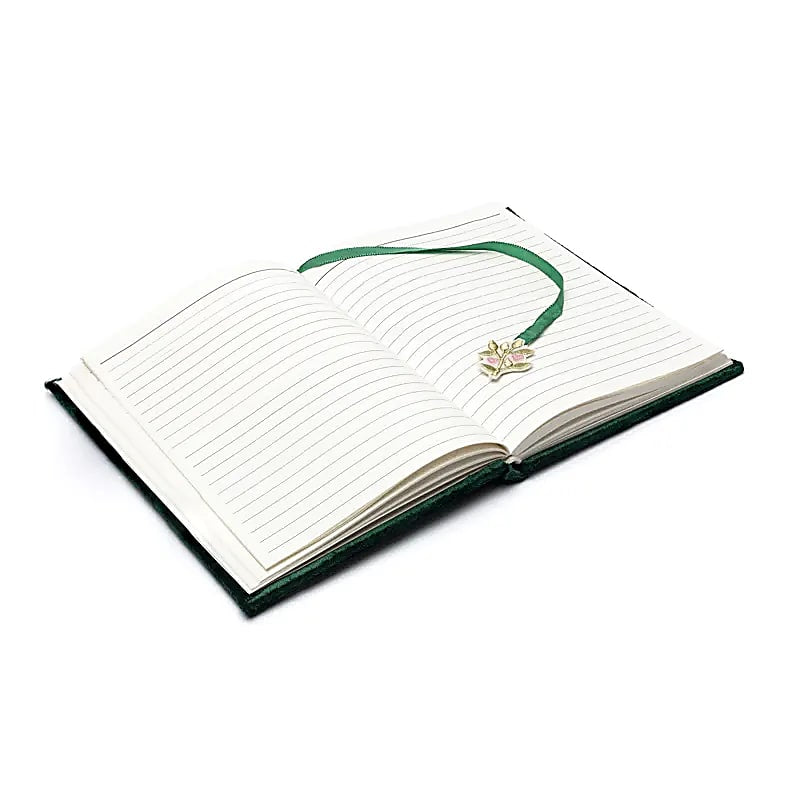 Βελούδινο Σημειωματάριο/Notebook «Δέντρο της Ζωής με τις καρδιές» με κεντήματα - 160 σελίδες Μέγεθος: 15 x 20 cm