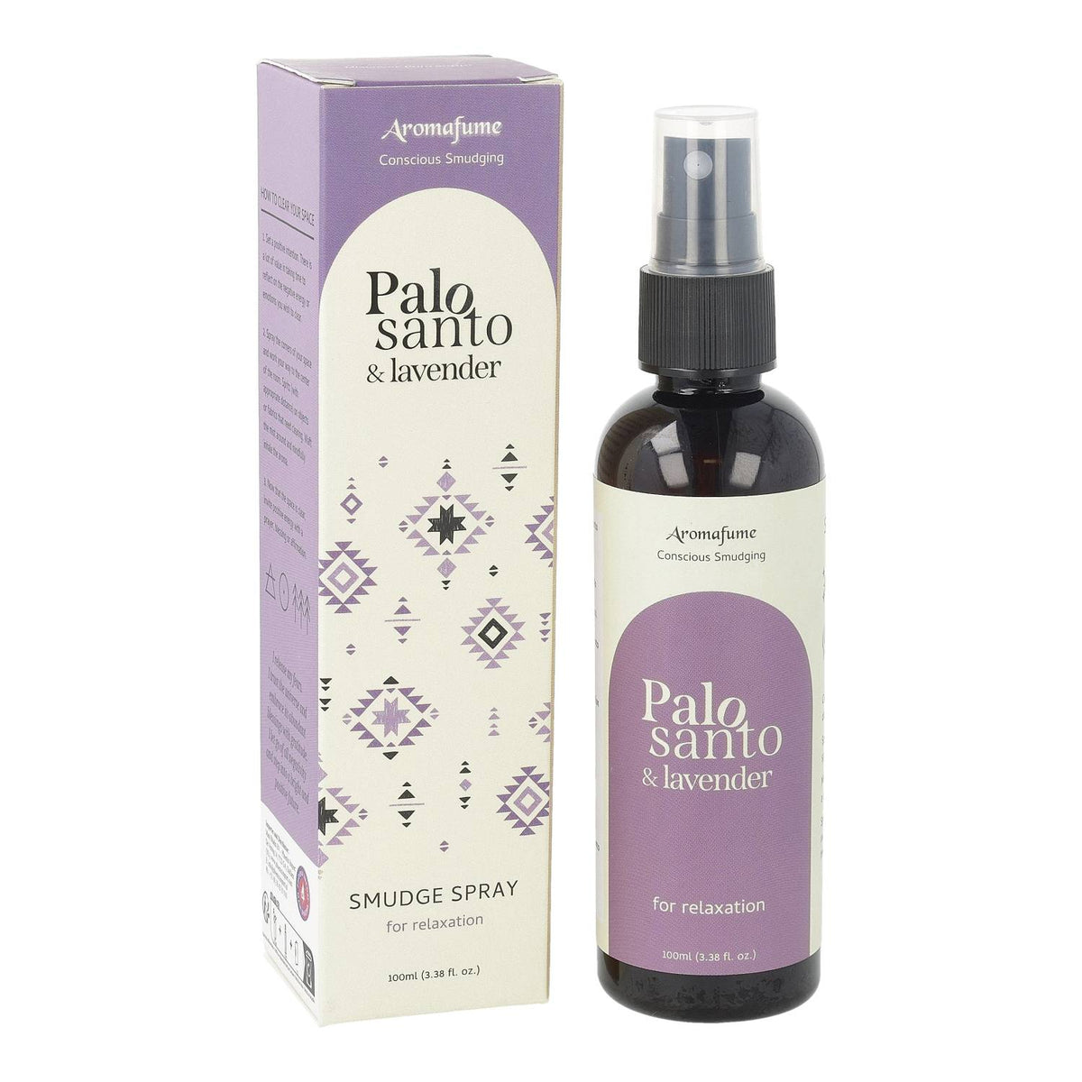 Room & Linen Spray - Φυσικό Σπρέι δωματίου “Palo Santo & Lavender” για  Ενεργειακό Καθαρισμό & Χαλαρωτική Ατμόσφαιρα - με Αιθέριο Έλαιο Palo Santo & Λεβάντα  100 ml