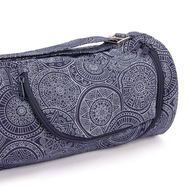 Bodhi Yoga Asana Mat Bag Maharaja - Τσάντα Μεταφοράς για στρώμα - βαμβάκι - Mandala Dark Blue  Διαστάσεις: 80 cm - mykarma.gr