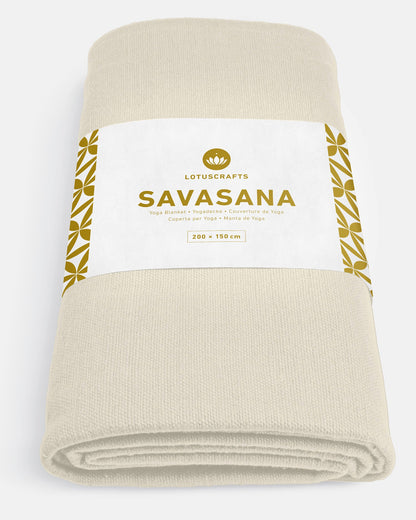 Lotuscrafts - Κουβέρτα Yoga Savasana - Nature - 100% βαμβάκι (οργανικό) Διαστάσεις: 200 x 150 cm - mykarma.gr