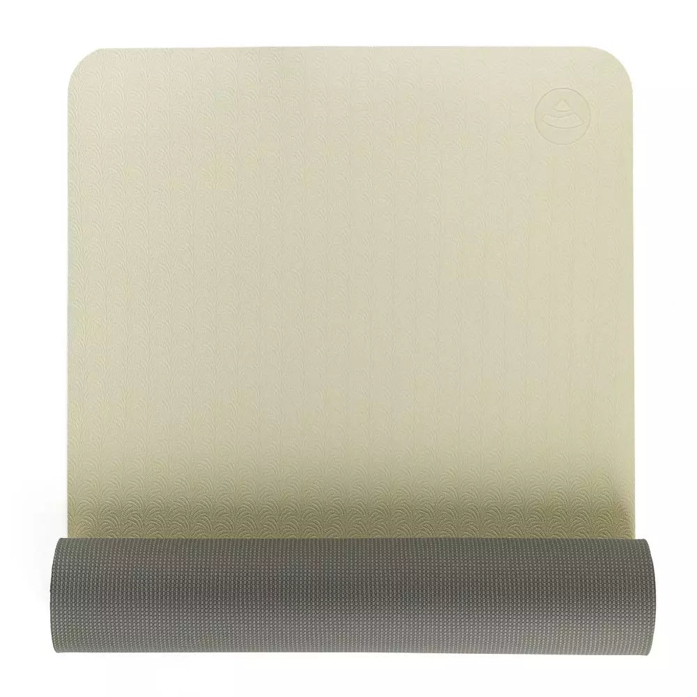 Bodhi στρώμα για Yoga & Pilates - TPE “Lotus Pro” - sand/light grey  183 x 60 cm, 6 mm - mykarma.gr