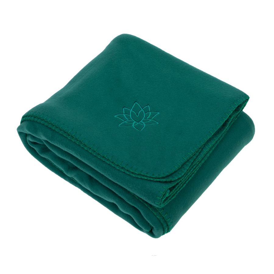 Κουβέρτα Γιόγκα Fleece Yoga Blanket με κέντημα Λωτού