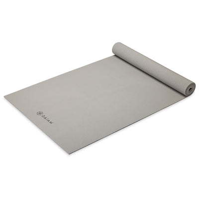 Gaiam Premium Στρώμα Yoga Grey Διαστάσεις: Μήκος: 173 εκ Πλάτος: 61 εκ Πάχος: 5 mm - mykarma.gr