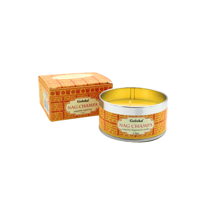 Κερί Σόγιας Goloka Nag Champa για Χαλάρωση & Ευεξία με αιθέρια έλαια Διαστάσεις: 4x7x7cm  70 g Χρόνος καύσης ± 8 ώρες - mykarma.gr