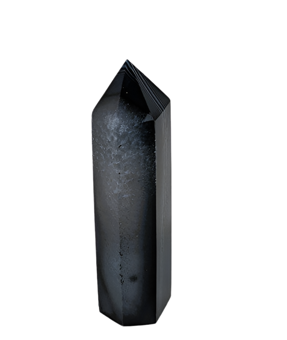 Φυσικό ορυκτό πέτρωμα-Οβελίσκος (Obelisk) Σκουρόχρωμος Αχάτης (Agate) Διαστάσεις: 10 x 2 cm  60 g
