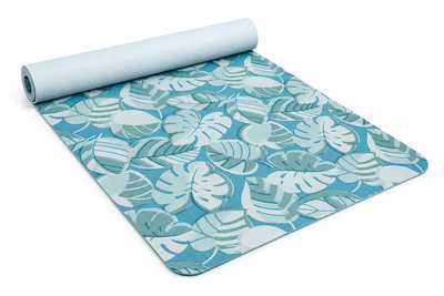 Στρώμα Yoga Balance Design Mat - Tropical Leaves  Διαστάσεις: 185cm x 65cm x 5,5mm