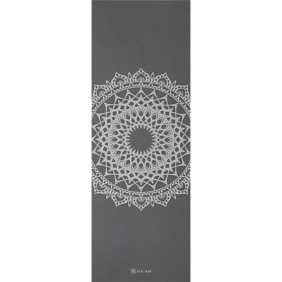 Gaiam  Στρώμα Yoga Dark Greige Marrakesh Διαστάσεις: Μήκος: 173 εκ Πλάτος: 61 εκ Πάχος: 5 mm - mykarma.gr