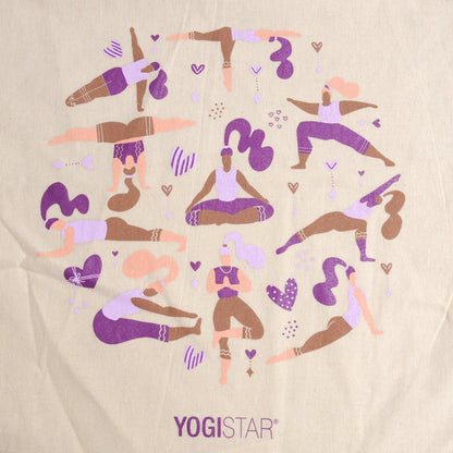Yogistar Τσάντα πλάτης - τσάντα για γυμναστήριο Yoginis - 100% Βαμβάκι Διαστάσεις: 38 x 45 cm