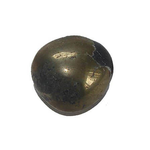 Φυσικό ορυκτό πέτρωμα Πυρίτης (Pyrites) για Ισορροπία & Αρμονία - γυαλισμένη πέτρα Βάρος: ± 25 γρ