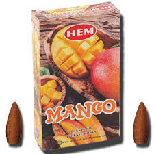 HEM Κώνοι θυμιάματος ανάστροφης ροής HEM Backflow - Mango Περιέχει 10 κώνους