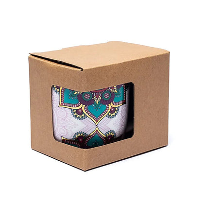 Ενα υπέροχο δώρο! Tea Infuser-Κούπα Mandala Τιρκουάζ Υλικό: Πορσελάνη Περιεκτικότητα: 400ml