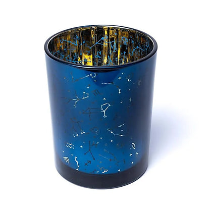 Γυάλινο Κηροπήγιο «Αστερισμοί» Διαστάσεις: 10 x 12,5 cm - mykarma.gr