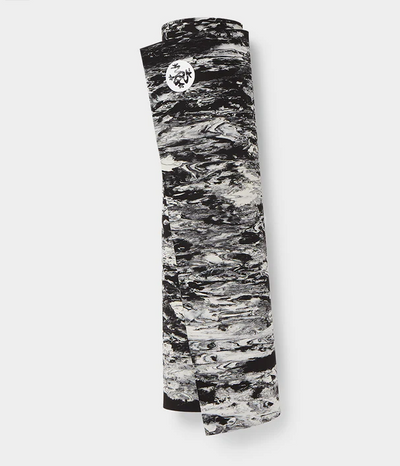 New Στρώμα Manduka Rheo Yoga & Pilates Mat - Black White Marble  172cm x 61cm x 8mm  1,4kg - mykarma.gr