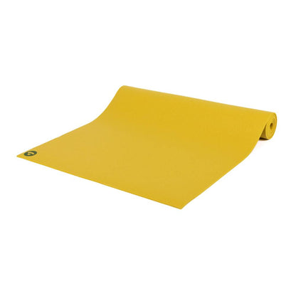 Bodhi στρώμα γιόγκα Premium Rishikesh PVC με δύο ελαστικούς ιμάντες - mustard yellow  183 x 60 cm, 4.5 mm - mykarma.gr
