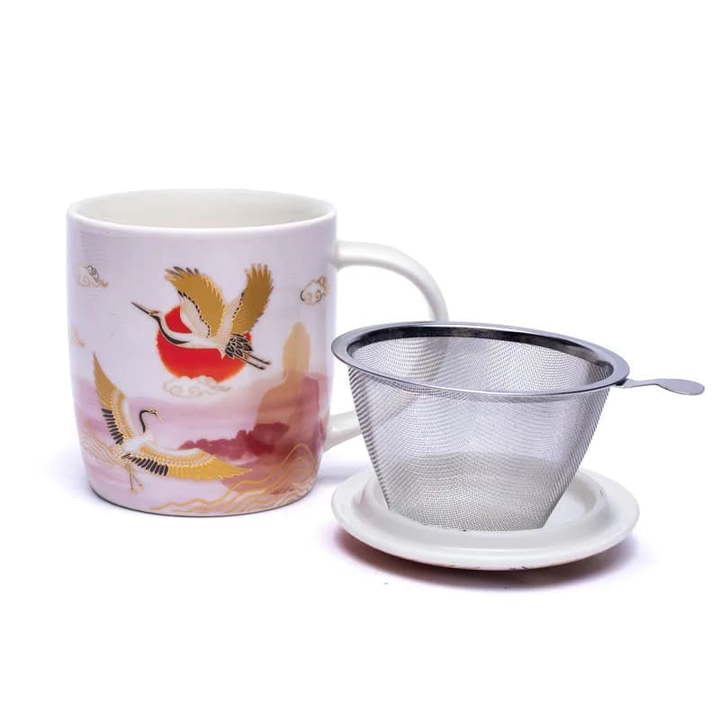 Ενα υπέροχο δώρο! Tea Infuser-Κούπα «Moment of Zen» Υλικό: Πορσελάνη Περιεκτικότητα: 400ml - mykarma.gr