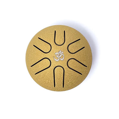 Μικρό Τύμπανο γλώσσας (Mini Tongue Drum) “Hluru” (6 notes A-major) με σφυρί Διαστάσεις: 7,5 cm  120 g - mykarma.gr