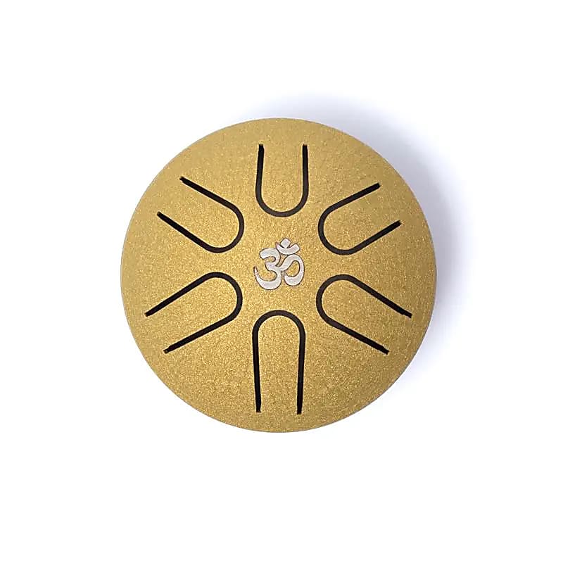 Μικρό Τύμπανο γλώσσας (Mini Tongue Drum) “Hluru” (6 notes A-major) με σφυρί Διαστάσεις: 7,5 cm  120 g - mykarma.gr