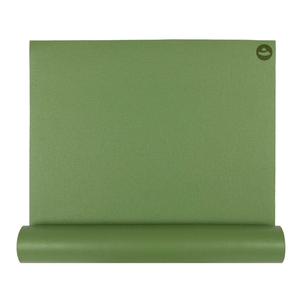 Bodhi στρώμα γιόγκα Premium Rishikesh PVC με δύο ελαστικούς ιμάντες - apple green 183 x 60 cm, 4.5 mm - mykarma.gr