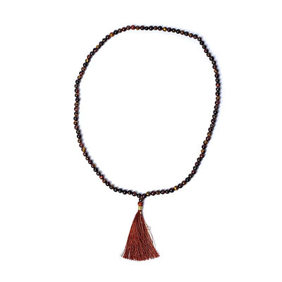 Mala Μάτι Τίγρη/Μάτι Γάτας (Tiger Eye/Cat’s Eye) - ποιότητα AA - 108 χάντρες + πουγκί Διάσταση χάντρας: 0,5 cm - mykarma.gr