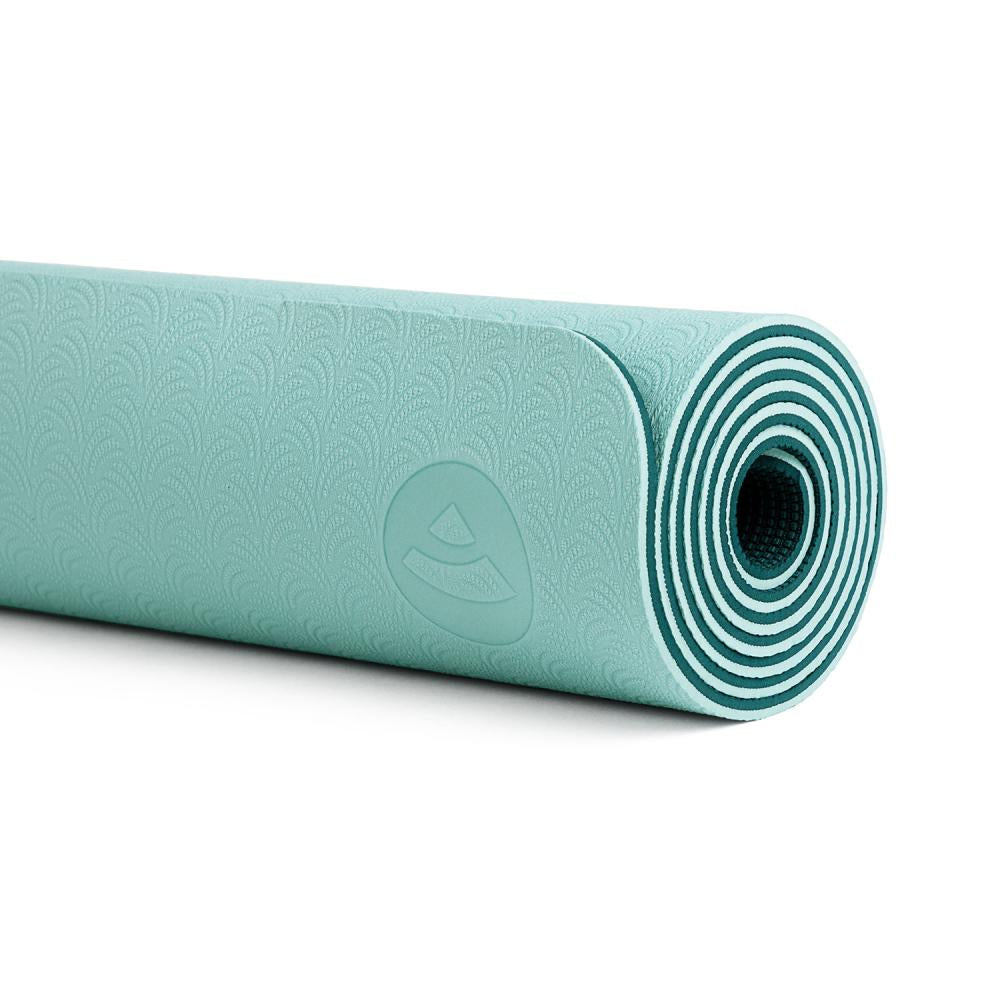 Bodhi στρώμα για Yoga & Pilates - TPE “Lotus Pro” - aqua/teal  183 x 60 cm, 6 mm