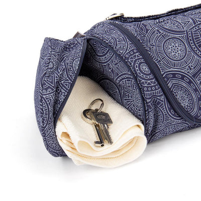 Bodhi Yoga Asana Mat Bag Maharaja - Τσάντα Μεταφοράς για στρώμα “Mandala” - βαμβάκι - dark blue Διαστάσεις 60 cm - mykarma.gr