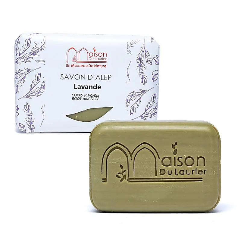 Σαπούνι Χαλεπίου με Λεβάντα  - Aleppo Soap with Lavender 100gr - mykarma.gr