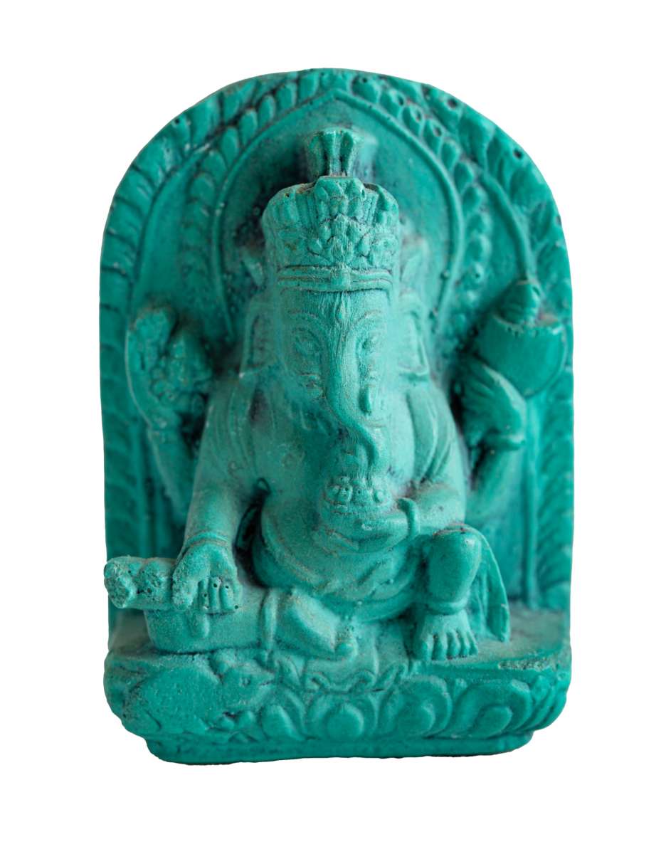 Μικρό αγαλματίδιο Ganesha από τιρκουάζ (ιδανικό για ταξίδια) Μέγεθος: 4 cm Βάρος: 16 γρ - mykarma.gr
