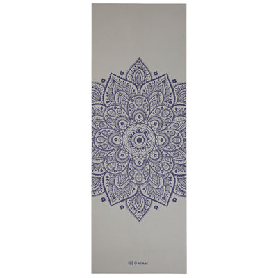 Gaiam Premium Στρώμα Yoga Grey Sundial Flower Διαστάσεις: Μήκος: 173 εκ Πλάτος: 61 εκ Πάχος: 5 mm - mykarma.gr