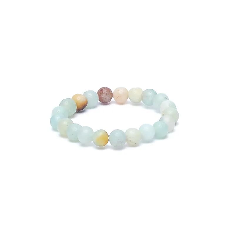 Πρωτότυπο Δαχτυλίδι (Ring) Αμαζονίτης (Amazonite) - ελαστικό Διαστάσεις: 2,5 εκ Χάντρες: ± 2mm