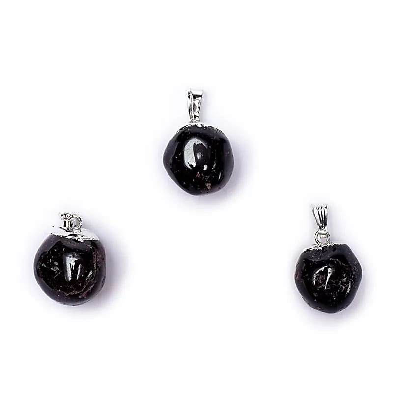 Κρεμαστό Μενταγιόν από Γρανάτη (Garnet) Διαστάσεις: 2 εκ (Η συσκευασία περιέχει 1 τεμάχιο) - mykarma.gr