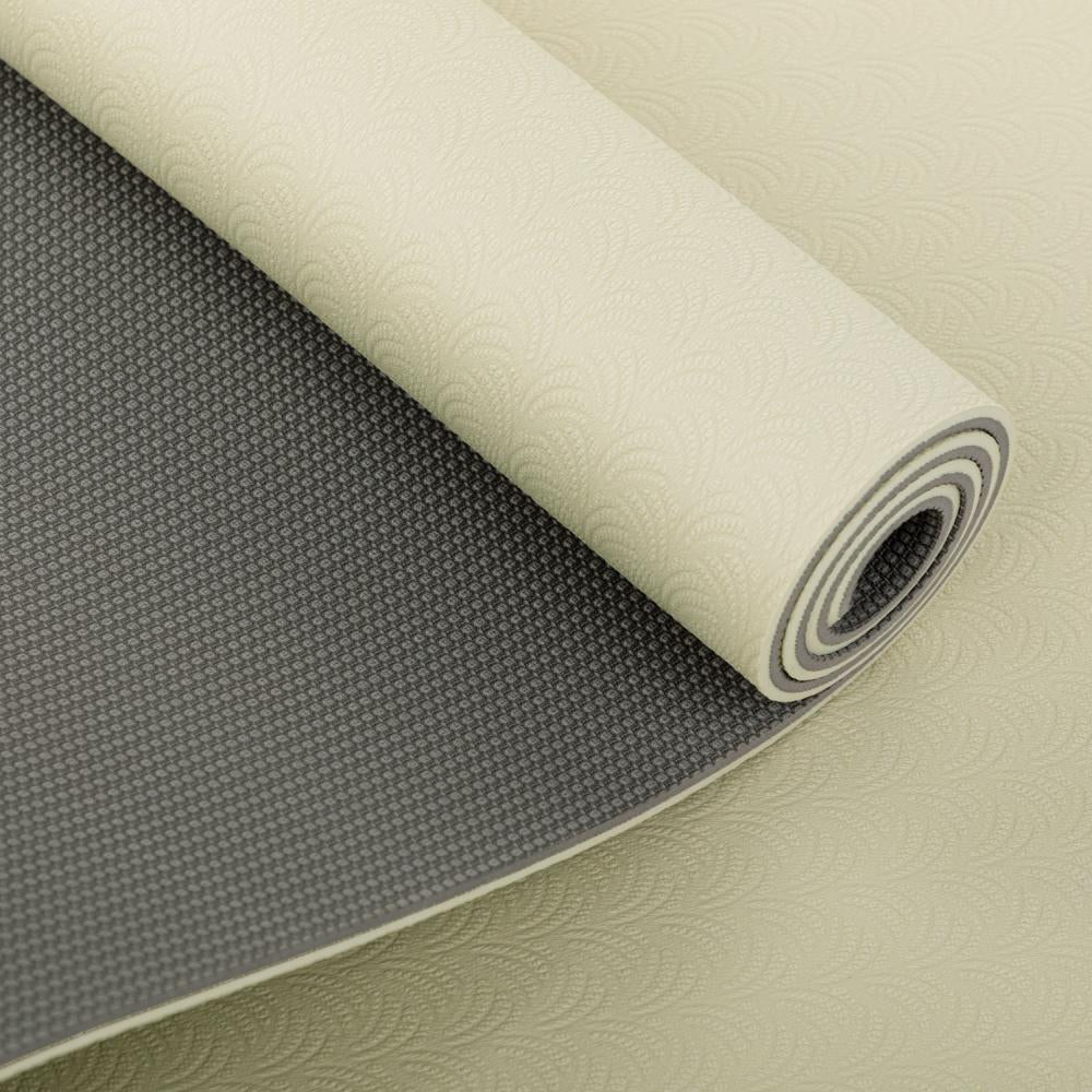 Bodhi στρώμα για Yoga & Pilates - TPE “Lotus Pro” - sand/light grey  183 x 60 cm, 6 mm - mykarma.gr