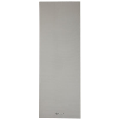 Gaiam Premium Στρώμα Yoga Grey Διαστάσεις: Μήκος: 173 εκ Πλάτος: 61 εκ Πάχος: 5 mm - mykarma.gr