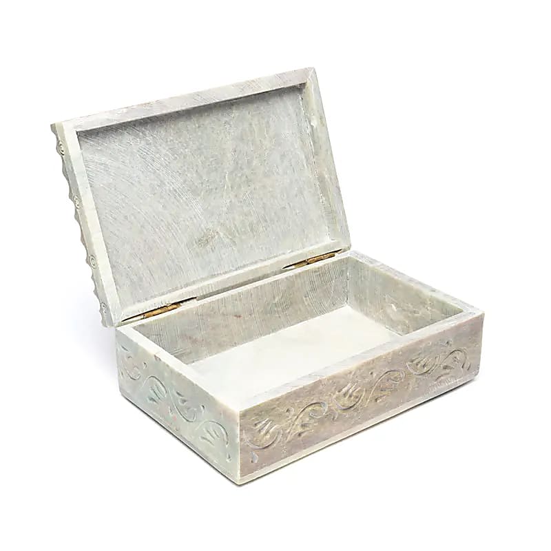 Κουτί Κοσμημάτων/Tarotbox «Λωτός» - σαπουνόπετρα Διαστάσεις: 15 × 10 εκ - mykarma.gr