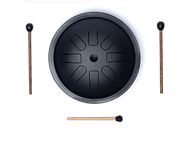 Τύμπανο γλώσσας (Tongue Drum) “Hluru” ήχους υψηλότερου τόνου (8 notes D-major) με σφυριά Διαστάσεις: 16 cm  630 g - mykarma.gr