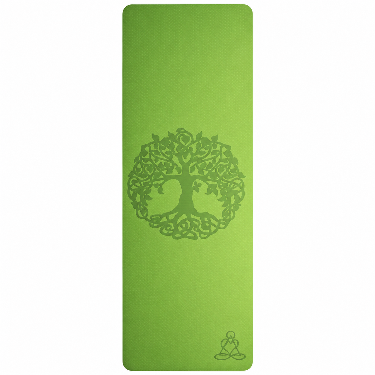 Ecofriendly Yoga Mat - Στρώμα TPE - “Tree of Life”- light green / grey Διαστάσεις: Μήκος: 182 εκ Πλάτος: 61 εκ Πάχος: 6 mm