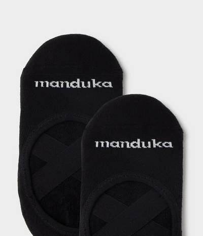 Manduka Αντιολισθητικές Κάλτσες - EQUILIBRIA SLIPPER SOCKS – Yoga & Pilates - Black  No 36-41 - mykarma.gr
