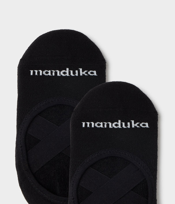 Manduka Αντιολισθητικές Κάλτσες - EQUILIBRIA SLIPPER SOCKS – Yoga & Pilates - Black  No 36-41 - mykarma.gr
