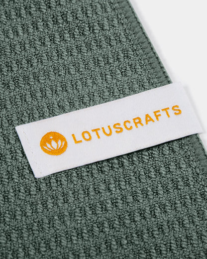 Lotuscrafts - Πετσέτα Στρώματος - Yoga Mat Towel - Balsam Green Διαστάσεις: 183cm x 61cm