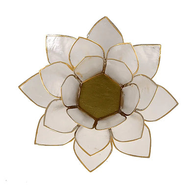 Φωτιστικό για Ρεσώ Lotus ατμοσφαιρικό φως Capiz: φυσικό χρώμα  13,5 εκ - mykarma.gr
