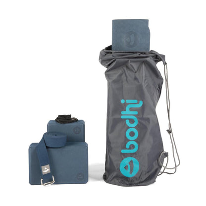 Bodhi Yoga Sets - Yoga Set Flow Blue/Light Blue - Στρώμα 183 x 60 cm 5 mm & 2 Block 22,8 x 15 x 7,6 cm & Ιμάντας 2,5 m x 3,8 cm & Τσάντα Μεταφοράς - mykarma.gr